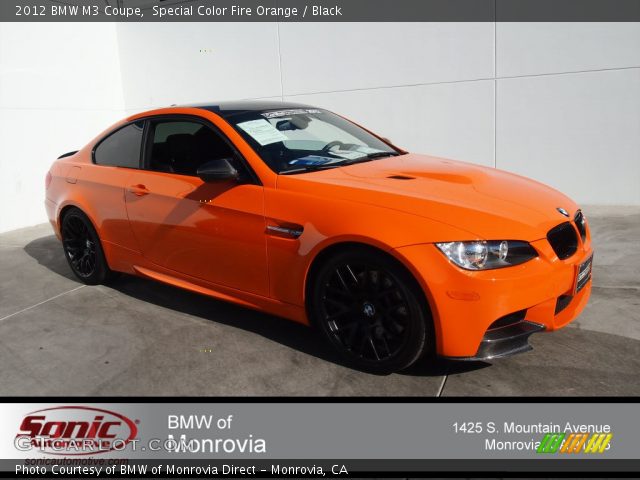 2012 BMW M3 Coupe in Special Color Fire Orange
