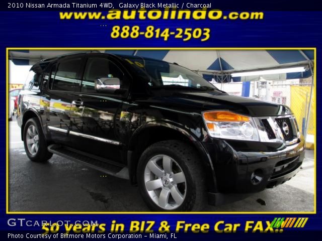 2010 Nissan Armada Titanium 4WD in Galaxy Black Metallic