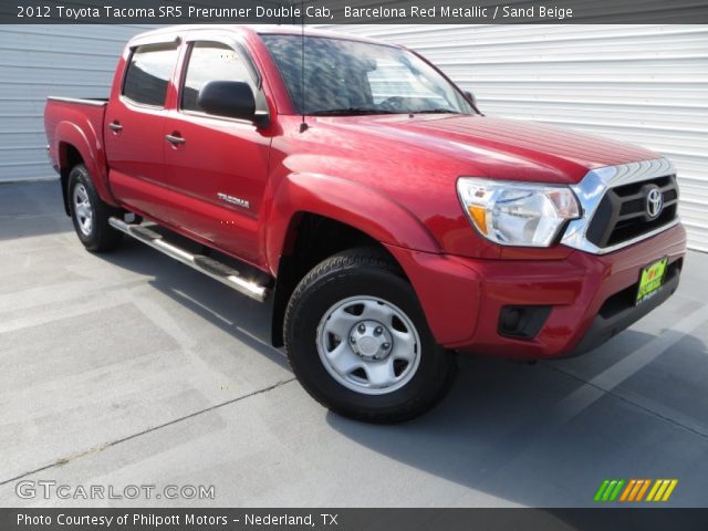 2012 Toyota Tacoma SR5 Prerunner Double Cab in Barcelona Red Metallic
