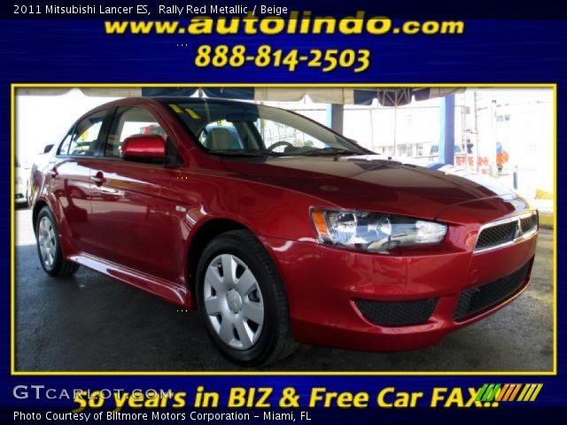 2011 Mitsubishi Lancer ES in Rally Red Metallic