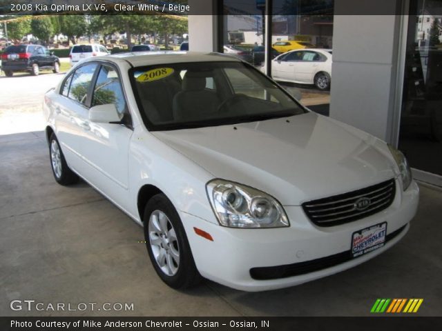 2008 Kia Optima LX V6 in Clear White