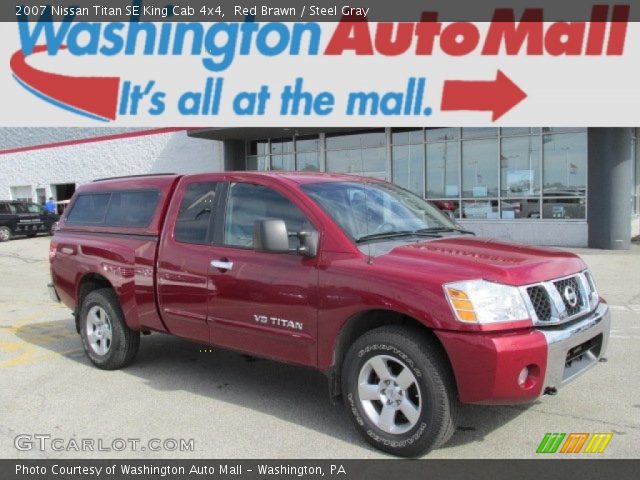 2007 Nissan Titan SE King Cab 4x4 in Red Brawn