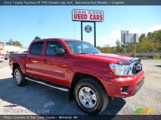 2013 Toyota Tacoma V6 TRD Double Cab 4x4 in Barcelona Red Metallic