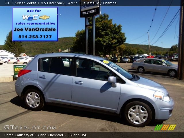 2012 Nissan Versa 1.8 S Hatchback in Arctic Blue Metallic