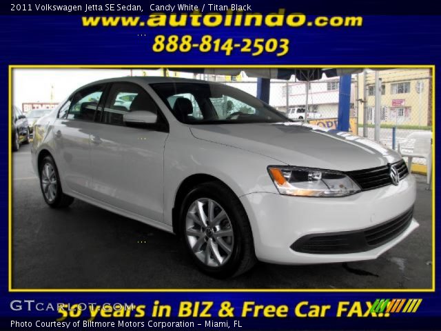 2011 Volkswagen Jetta SE Sedan in Candy White