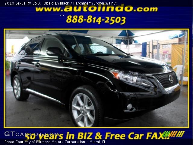 2010 Lexus RX 350 in Obsidian Black