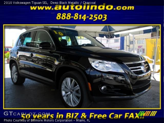 2010 Volkswagen Tiguan SEL in Deep Black Metallic