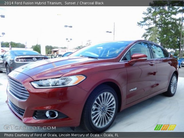 2014 Ford Fusion Hybrid Titanium in Sunset