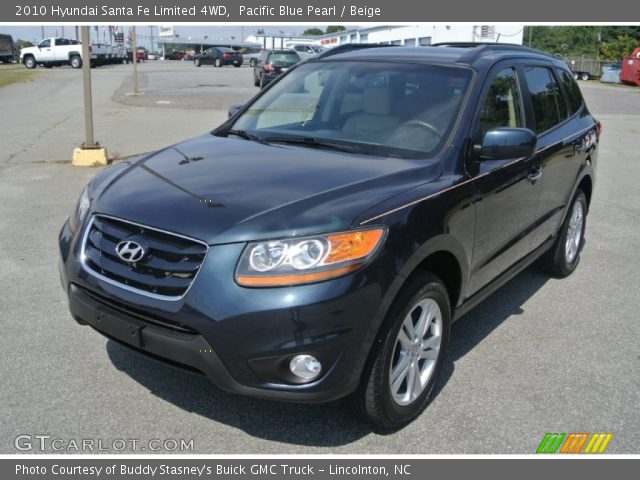 2010 Hyundai Santa Fe Limited 4WD in Pacific Blue Pearl