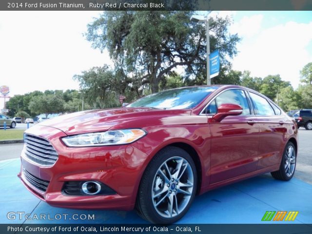 2014 Ford Fusion Titanium in Ruby Red