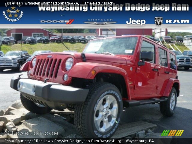 2014 Jeep Wrangler Unlimited Sahara 4x4 in Flame Red