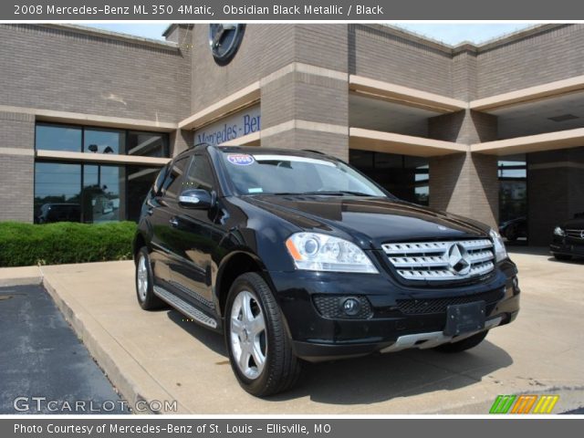 2008 Mercedes-Benz ML 350 4Matic in Obsidian Black Metallic