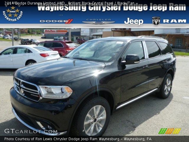2014 Dodge Durango Limited AWD in Brilliant Black Crystal Pearl