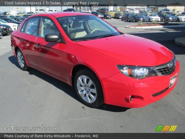 2008 Subaru Impreza 2.5i Sedan in Lightning Red