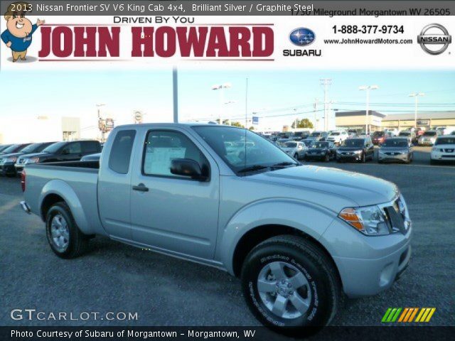 2013 Nissan Frontier SV V6 King Cab 4x4 in Brilliant Silver