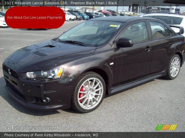 2011 Mitsubishi Lancer Evolution GSR in Phantom Black Pearl