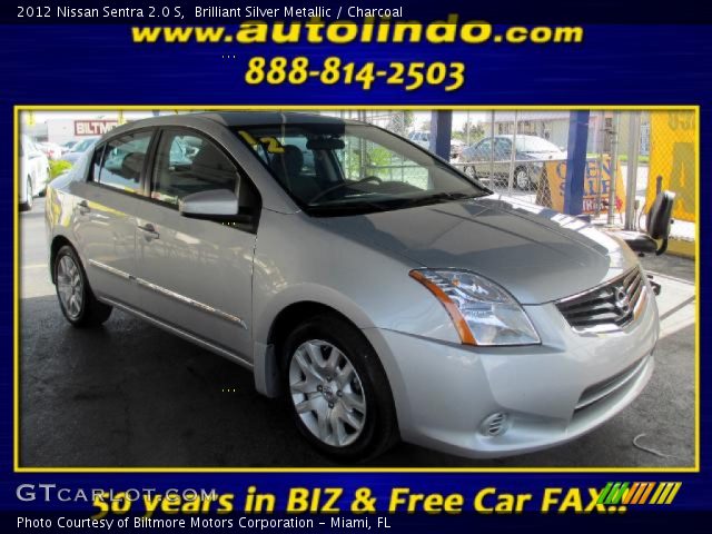 2012 Nissan Sentra 2.0 S in Brilliant Silver Metallic