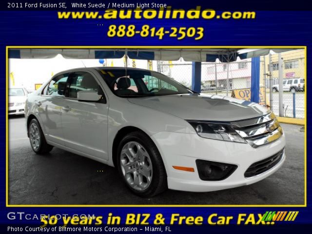 2011 Ford Fusion SE in White Suede