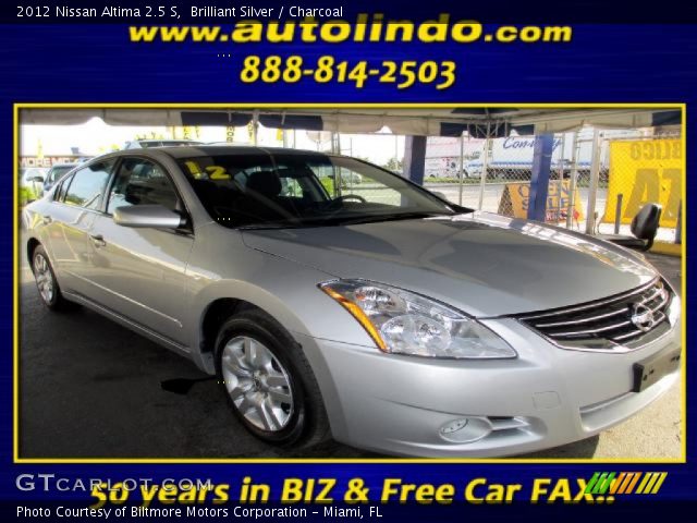 2012 Nissan Altima 2.5 S in Brilliant Silver