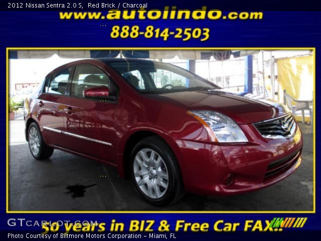 2012 Nissan Sentra 2.0 S in Red Brick