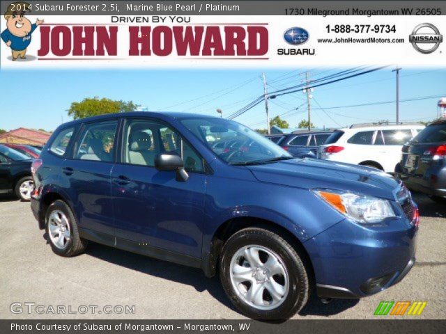 2014 Subaru Forester 2.5i in Marine Blue Pearl