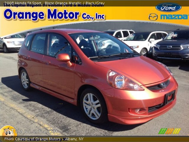 2008 Honda Fit Sport in Blaze Orange Metallic