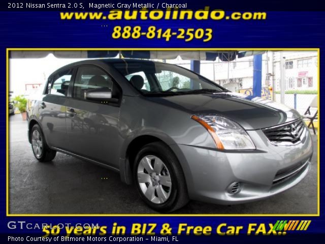 2012 Nissan Sentra 2.0 S in Magnetic Gray Metallic