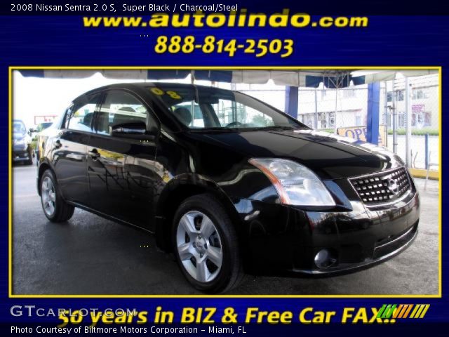 2008 Nissan Sentra 2.0 S in Super Black