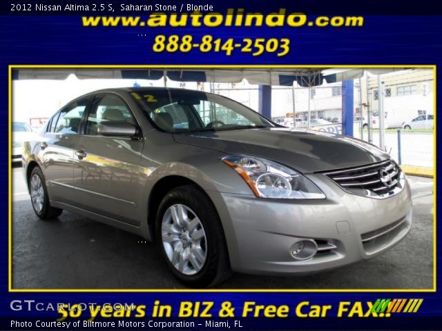 2012 Nissan Altima 2.5 S in Saharan Stone