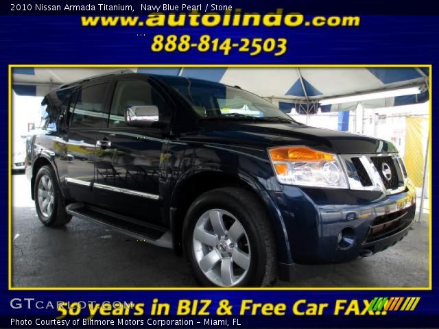 2010 Nissan Armada Titanium in Navy Blue Pearl