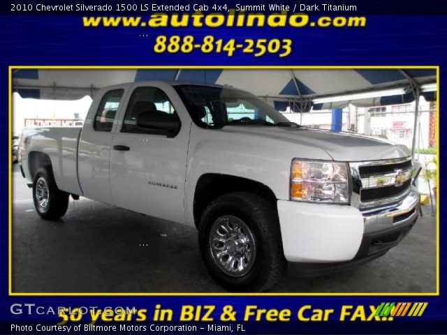 2010 Chevrolet Silverado 1500 LS Extended Cab 4x4 in Summit White