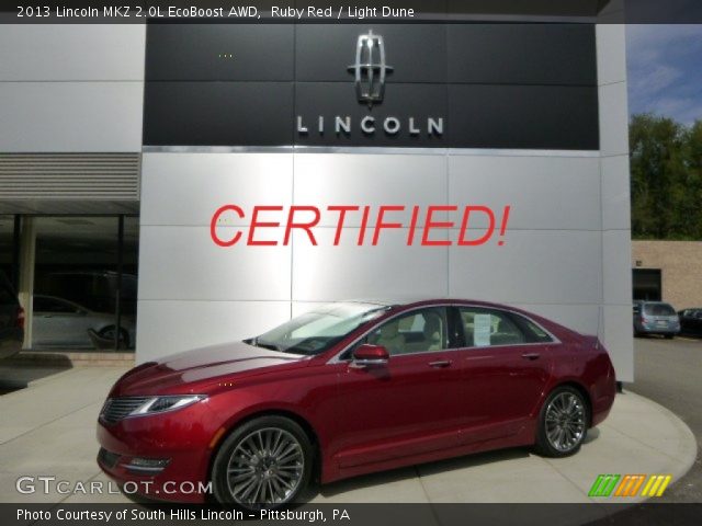 2013 Lincoln MKZ 2.0L EcoBoost AWD in Ruby Red