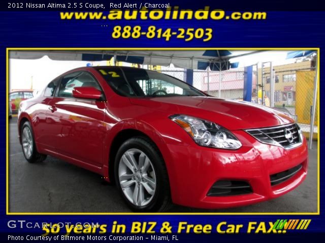 2012 Nissan Altima 2.5 S Coupe in Red Alert
