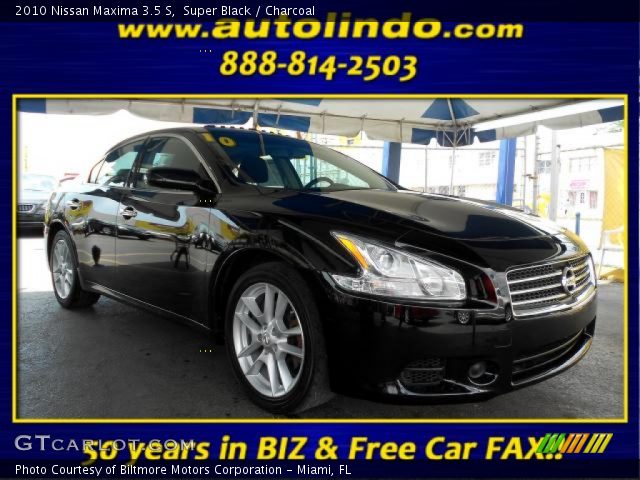 2010 Nissan Maxima 3.5 S in Super Black