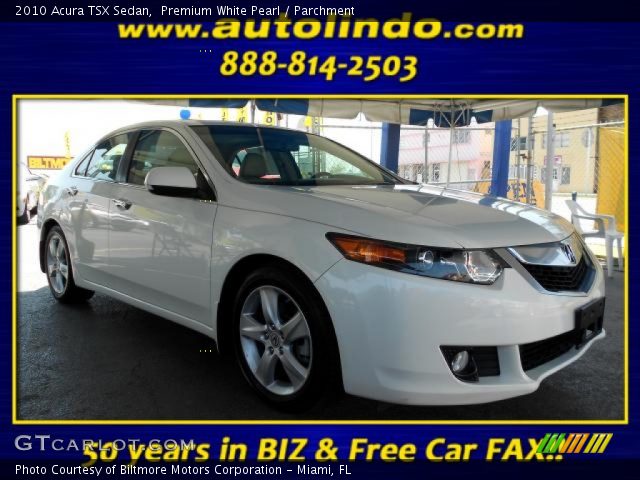 2010 Acura TSX Sedan in Premium White Pearl