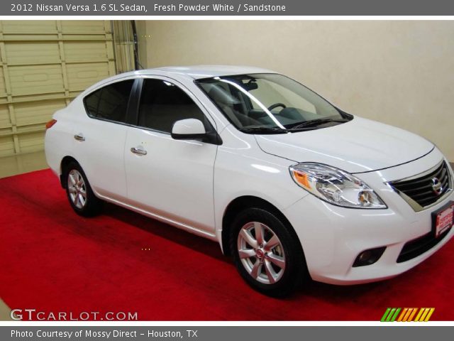 2012 Nissan Versa 1.6 SL Sedan in Fresh Powder White