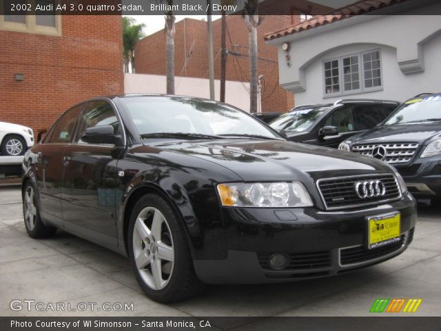 2002 Audi A4 3.0 quattro Sedan in Brilliant Black