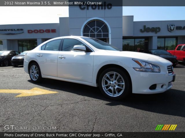 2012 Nissan Maxima 3.5 S in Winter Frost White