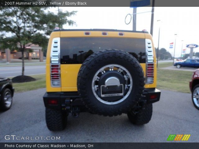 2007 Hummer H2 SUV in Yellow