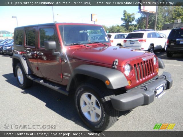 2010 Jeep Wrangler Unlimited Mountain Edition 4x4 in Flame Red