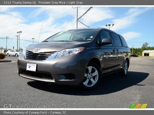 2013 Toyota Sienna LE in Predawn Gray Mica