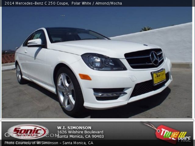 2014 Mercedes-Benz C 250 Coupe in Polar White