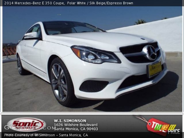 2014 Mercedes-Benz E 350 Coupe in Polar White
