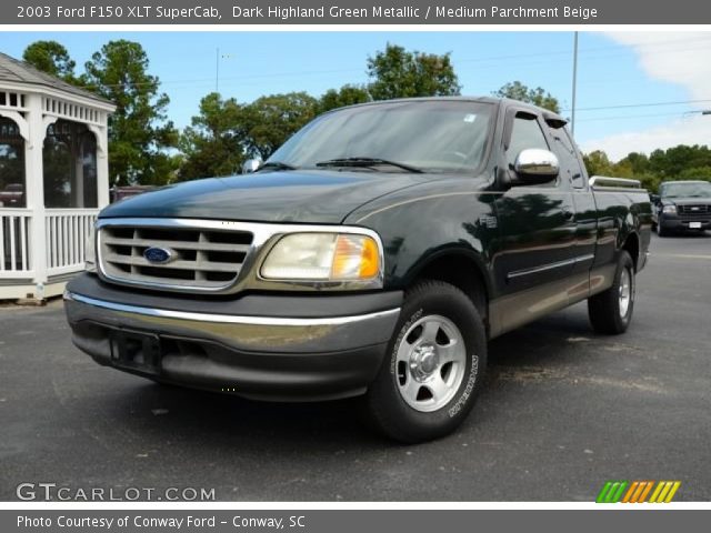 2003 Ford F150 XLT SuperCab in Dark Highland Green Metallic
