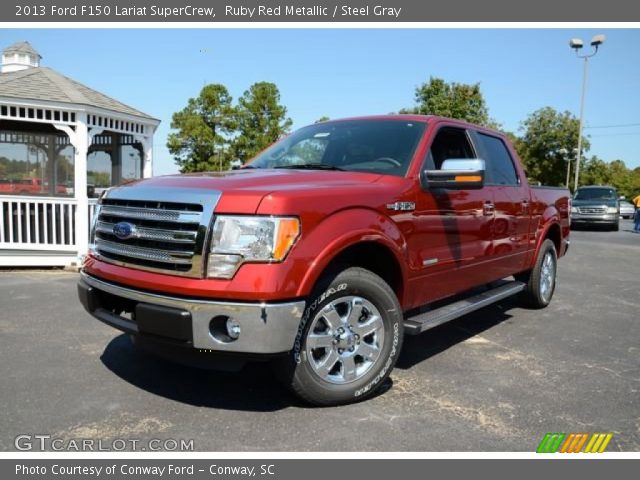 2013 Ford F150 Lariat SuperCrew in Ruby Red Metallic