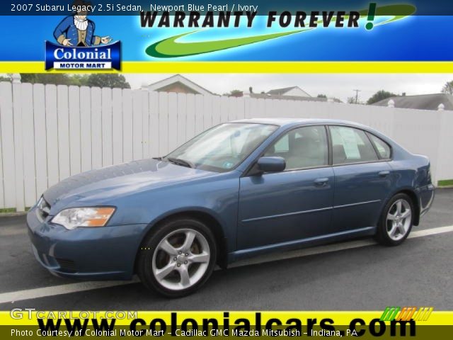 2007 Subaru Legacy 2.5i Sedan in Newport Blue Pearl