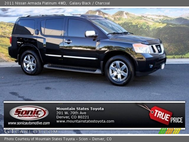2011 Nissan Armada Platinum 4WD in Galaxy Black