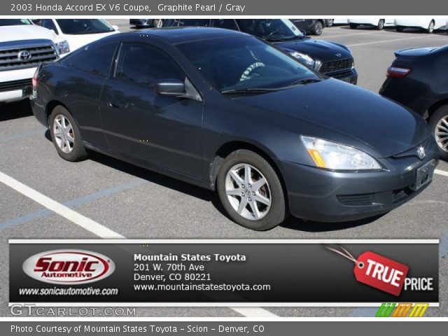 2003 Honda Accord EX V6 Coupe in Graphite Pearl