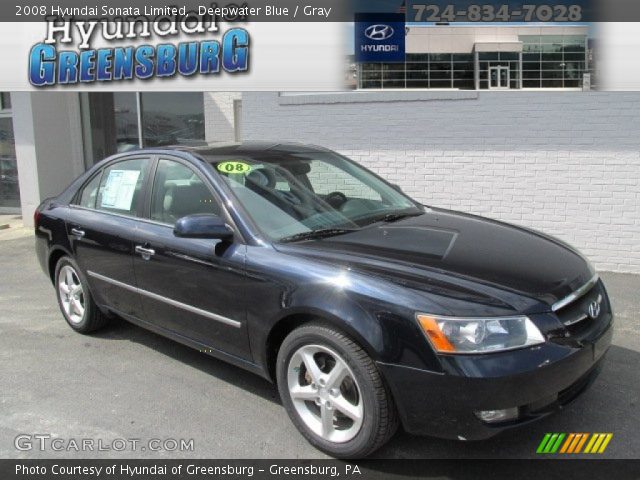 2008 Hyundai Sonata Limited in Deepwater Blue