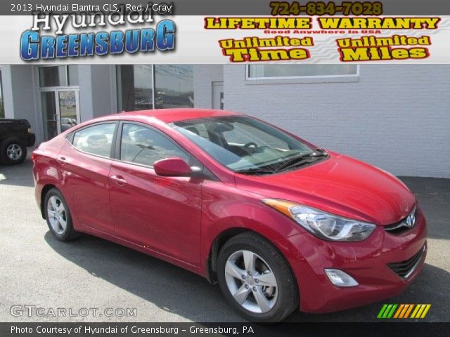 2013 Hyundai Elantra GLS in Red